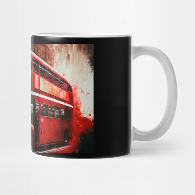 London Bus by Buff Geeks Art